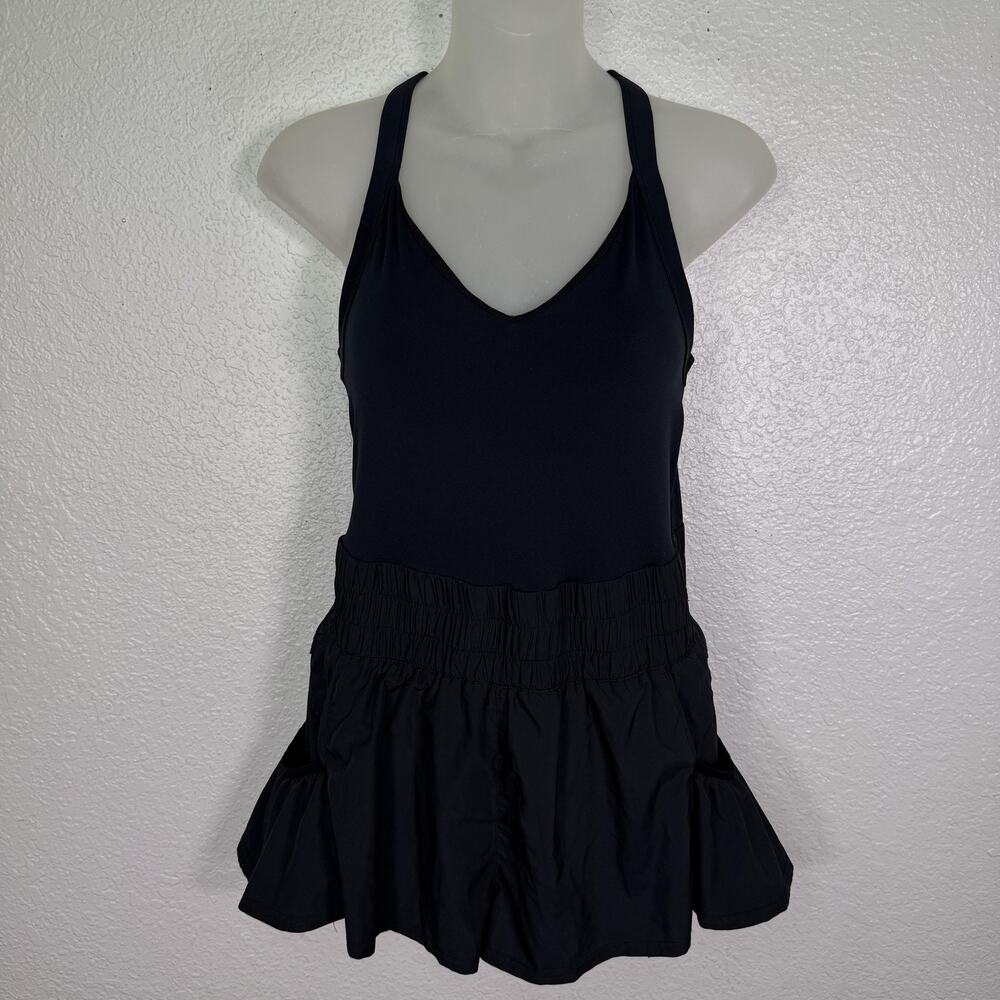 Free People Movement Romper Womens Small Get Your Flirt On Skortsie One Piece